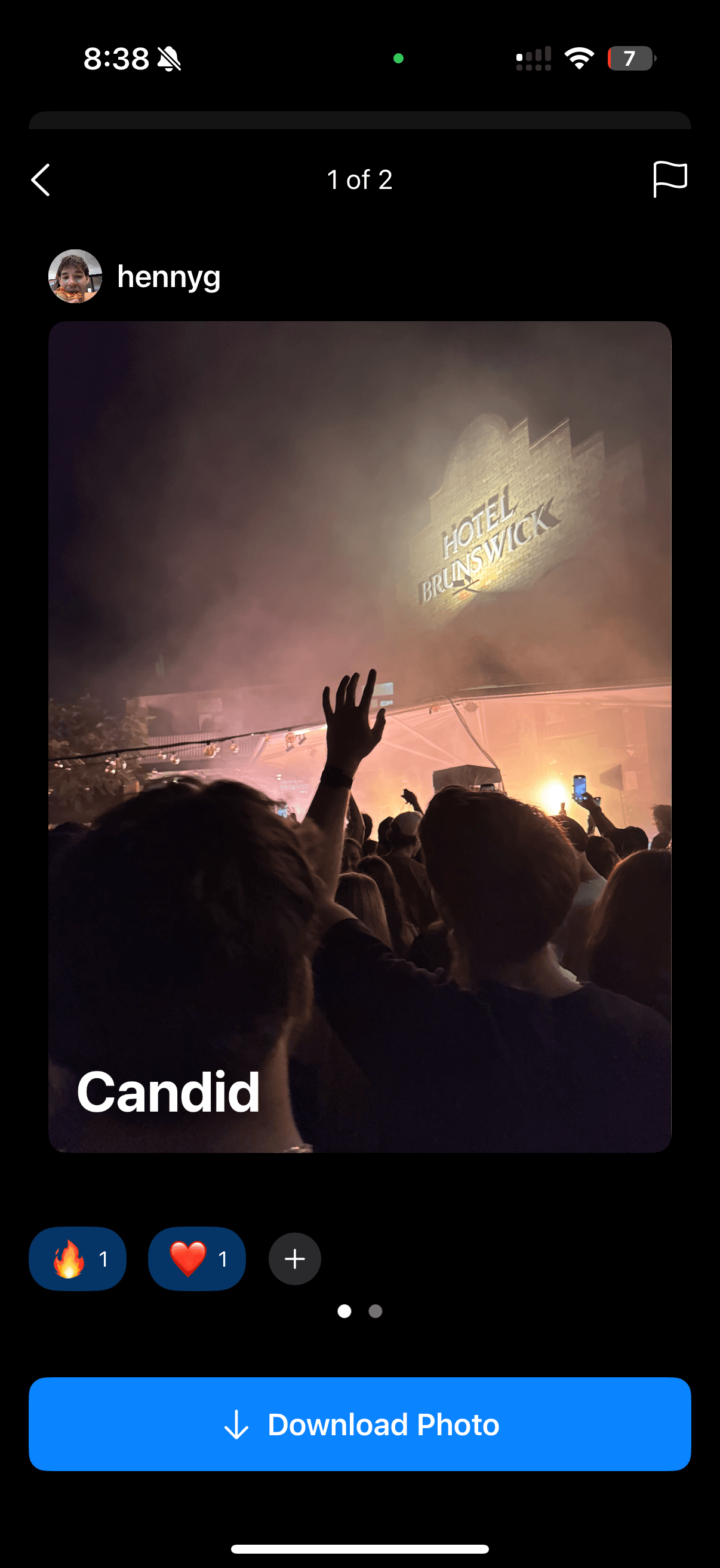 Candid event creation